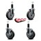 Service Caster 5'' Thermoplastic Rubber Wheel Swivel 1-1/4'' Expanding Stem Caster Set 2 Brakes, 4PK SCC-EX20S514-TPRB-2-TLB-2-114 - alternate 5